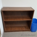 Wood Laminate 2 Shelf Book Case with Adjustable Shelf